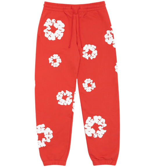 D tears red pants