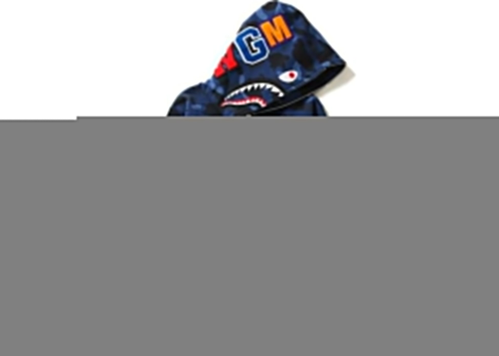BAPE WGM Full Zip Hoodie: Iconic Shark Camo, Premium Streetwear Comfort