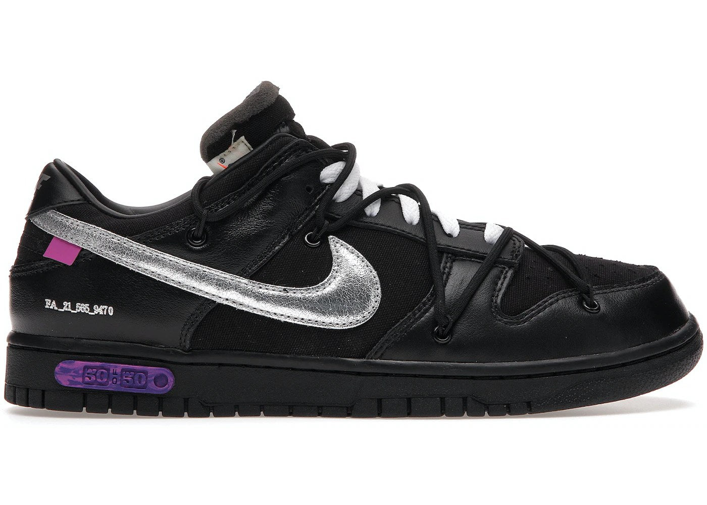 Iconic Nike Dunk Low Off-White Lot 50 Sneakers - Virgil Abloh Design
