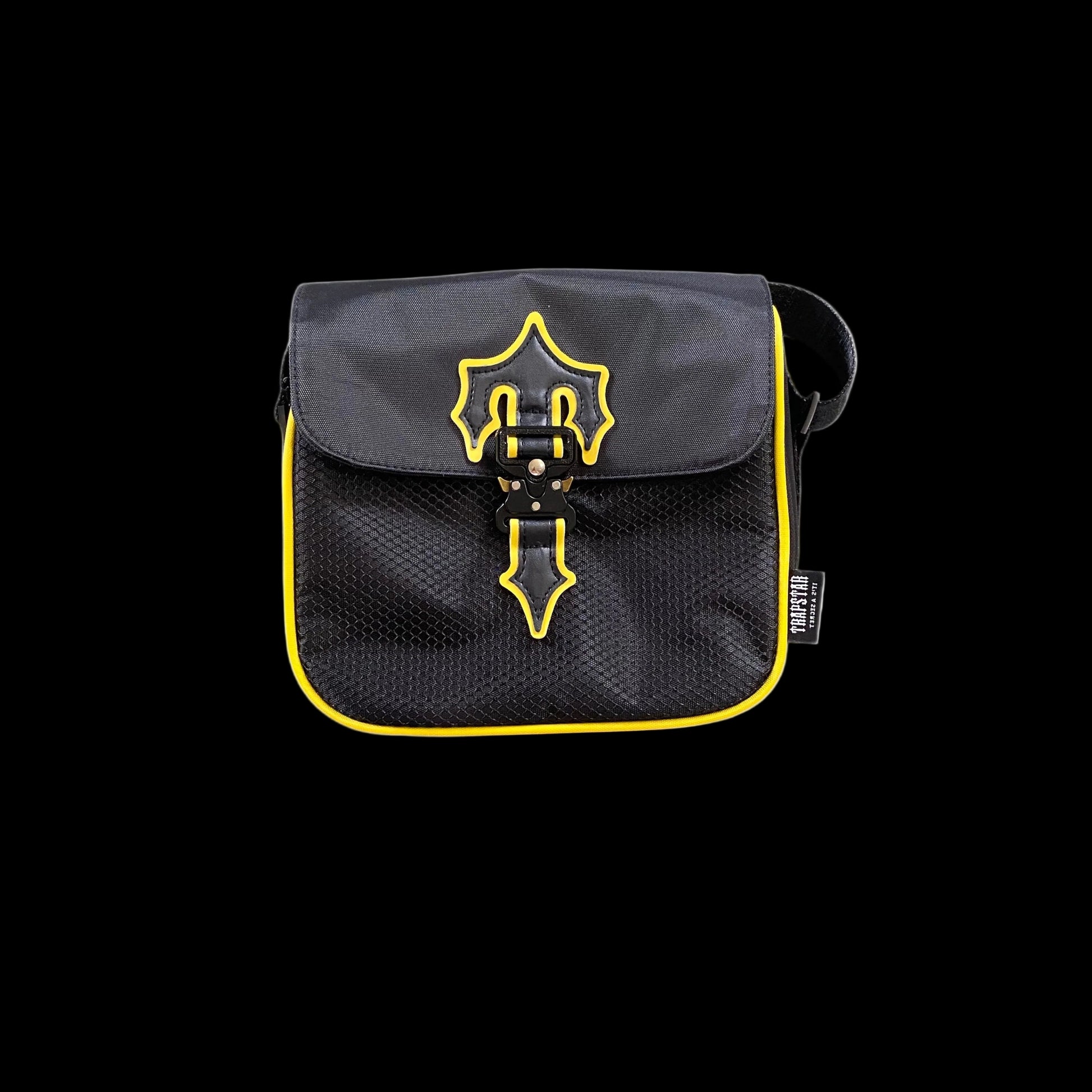 Premium Trapstar Yellow Black Crossbody Bag for Everyday Style and Utility